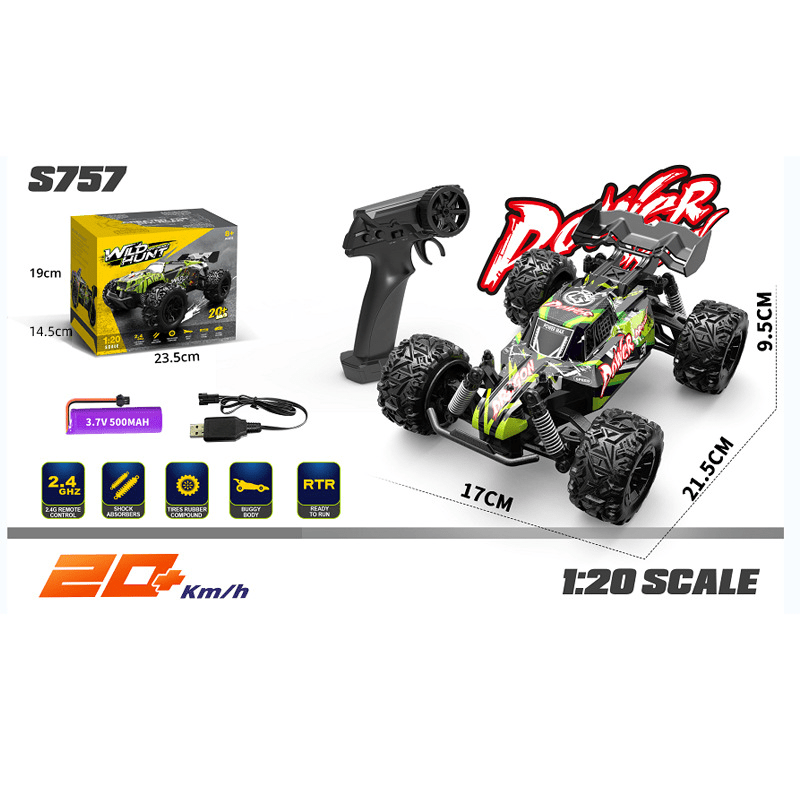Camión Monstruo RC Todo Terreno Alta Velocidad 1:20 - VyFlair