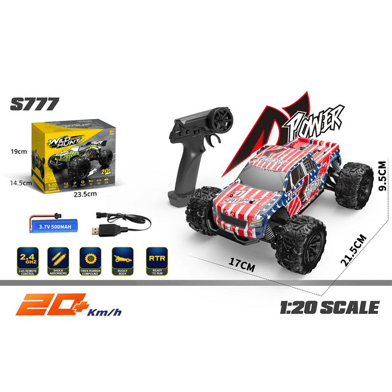 Camión Monstruo RC Todo Terreno Alta Velocidad 1:20 - VyFlair