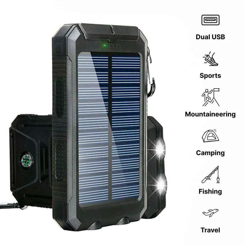 Batería Solar 500000mAh - Impermeable y Potente