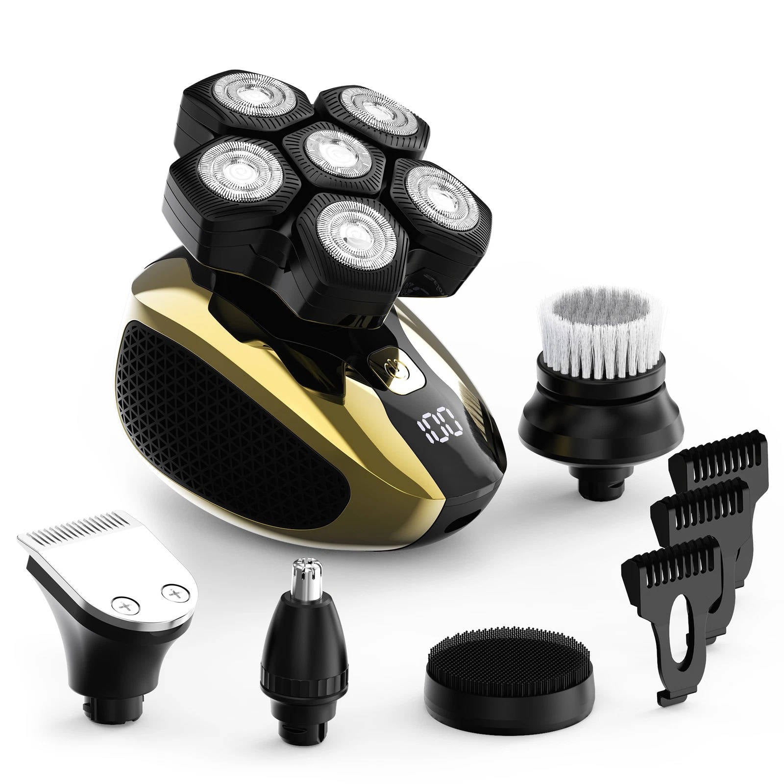 Afeitadora de Cabeza 6D Recargable para Hombres Calvos - VyFlair