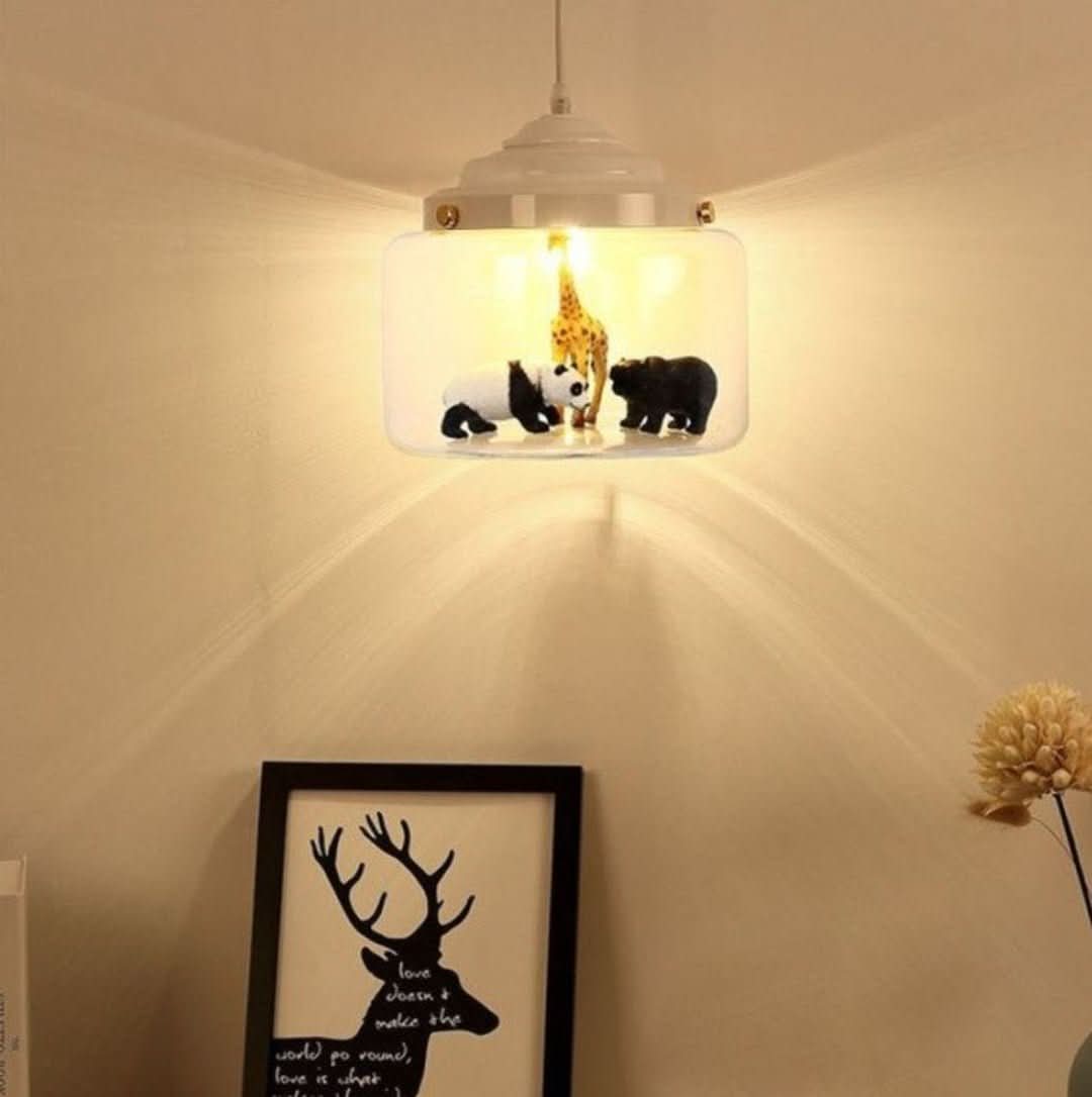 Little Zoo | Lámpara colgante con sombra de vidrio-Lamps-VyFlair
