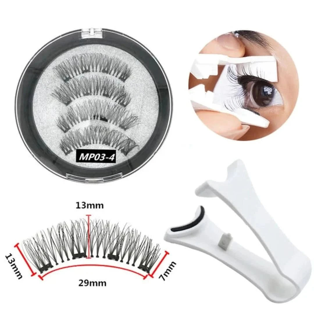 MagneticLuxe | Juego de pestañas magnéticas 3D-eyelash set-VyFlair