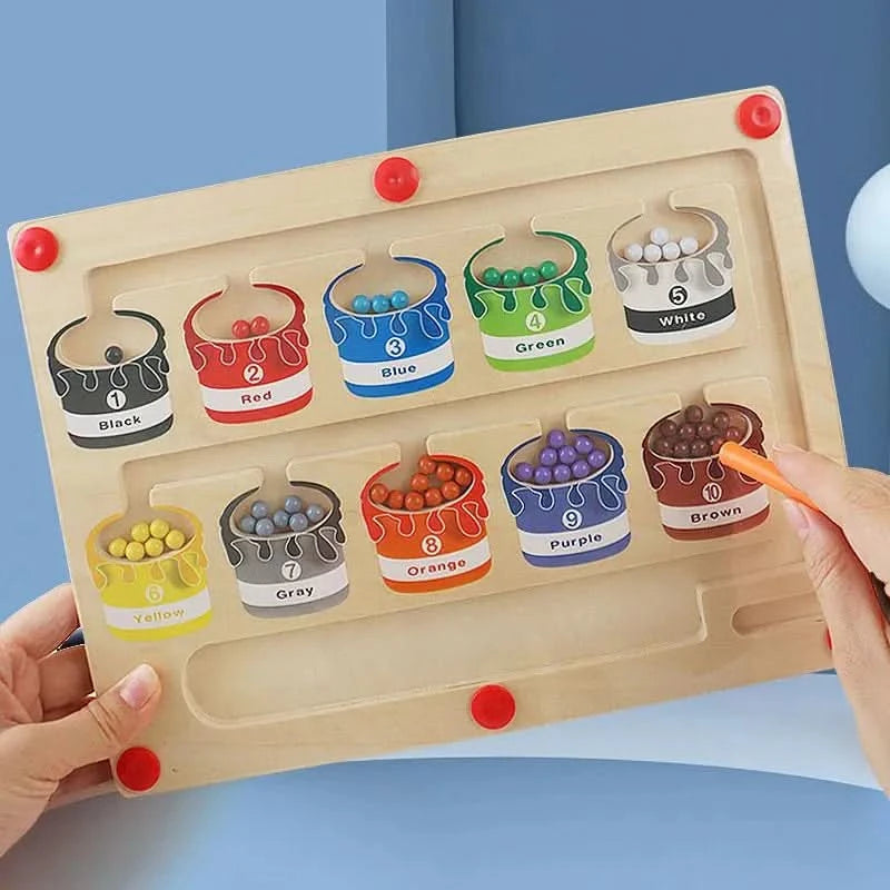 Magnetic Maze - Color and Number-VyFlair