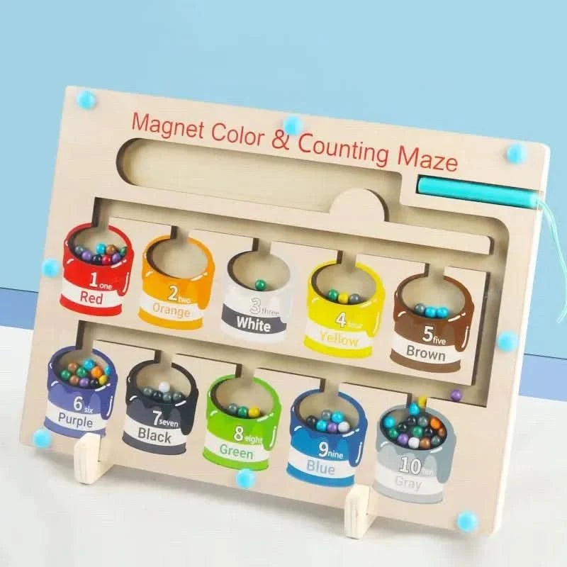 Magnetic Maze - Color and Number-VyFlair