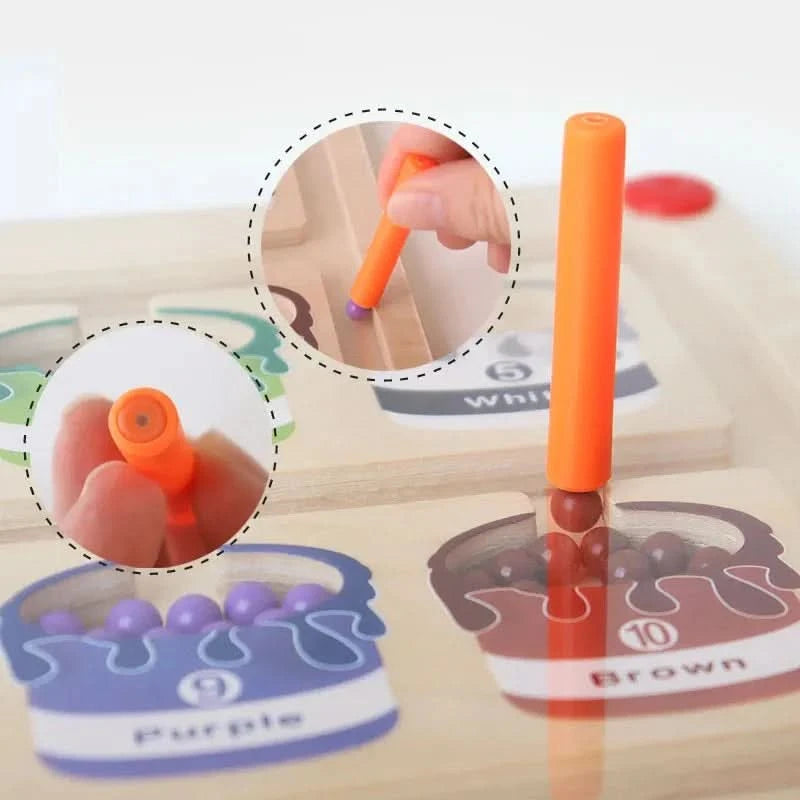 Magnetic Maze - Color and Number-VyFlair