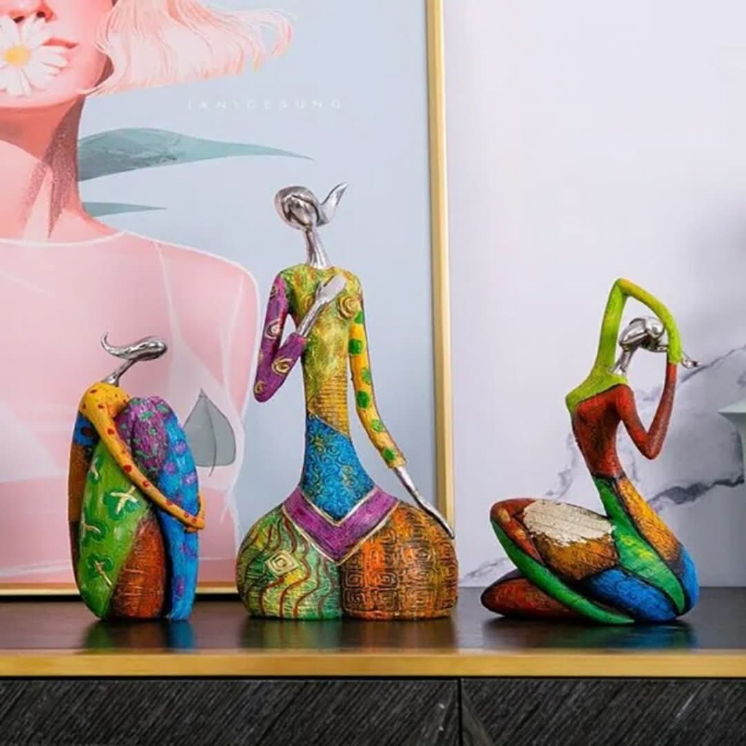Figura abstracta colorida-decor-VyFlair