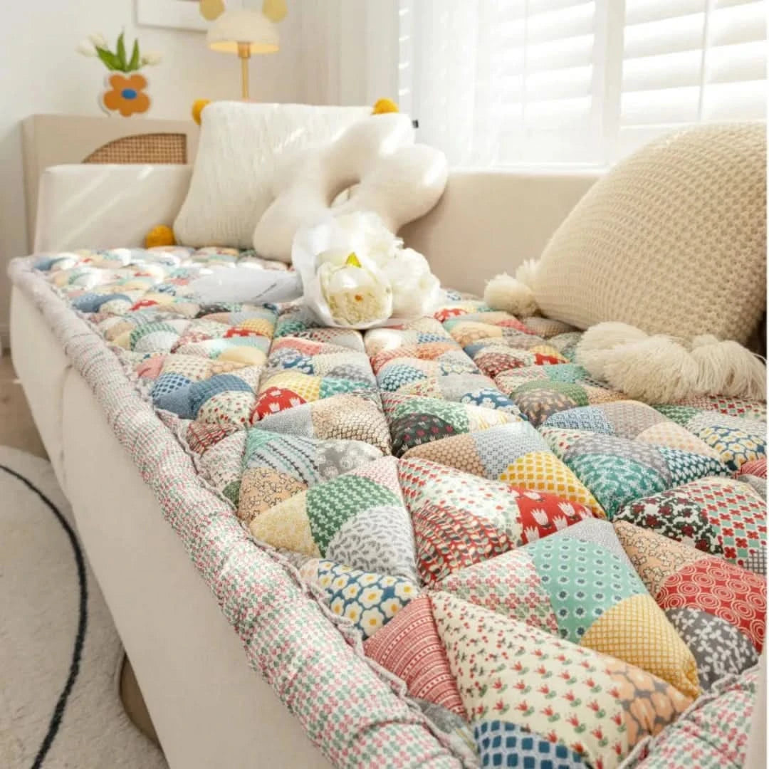 Patchwork Sofa Protector - Elegante atención única para su sofá-Sofa Protector-VyFlair