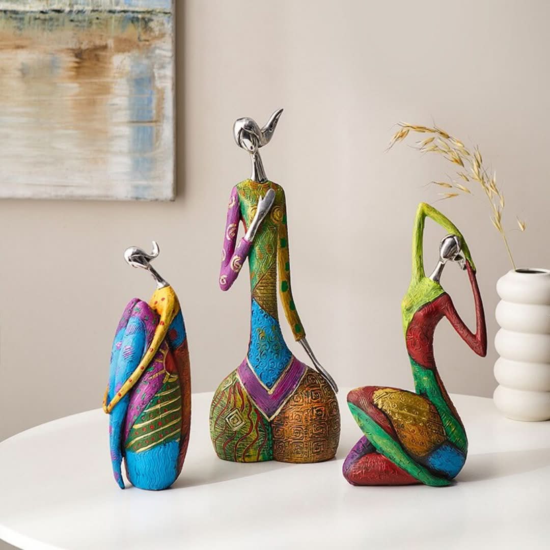 Figura abstracta colorida-decor-VyFlair