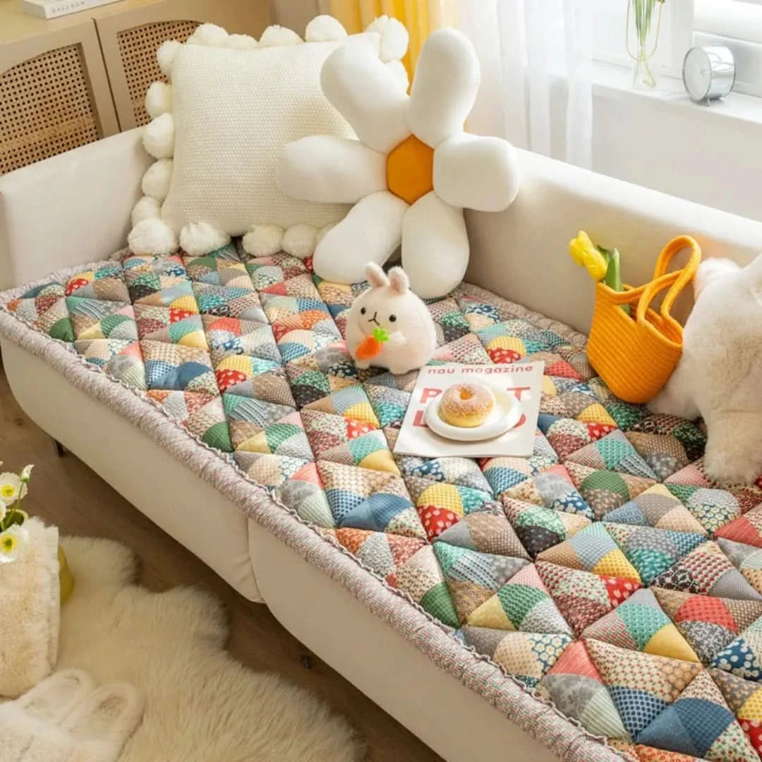 Patchwork Sofa Protector - Elegante atención única para su sofá-Sofa Protector-VyFlair