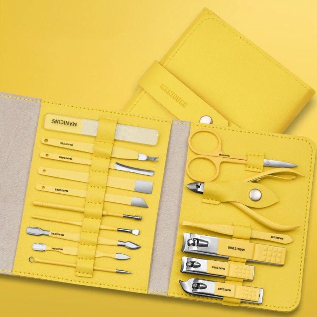 Conjuntos de cortadoras de uñas | Portátil (16 piezas)-Nail clipper set-VyFlair