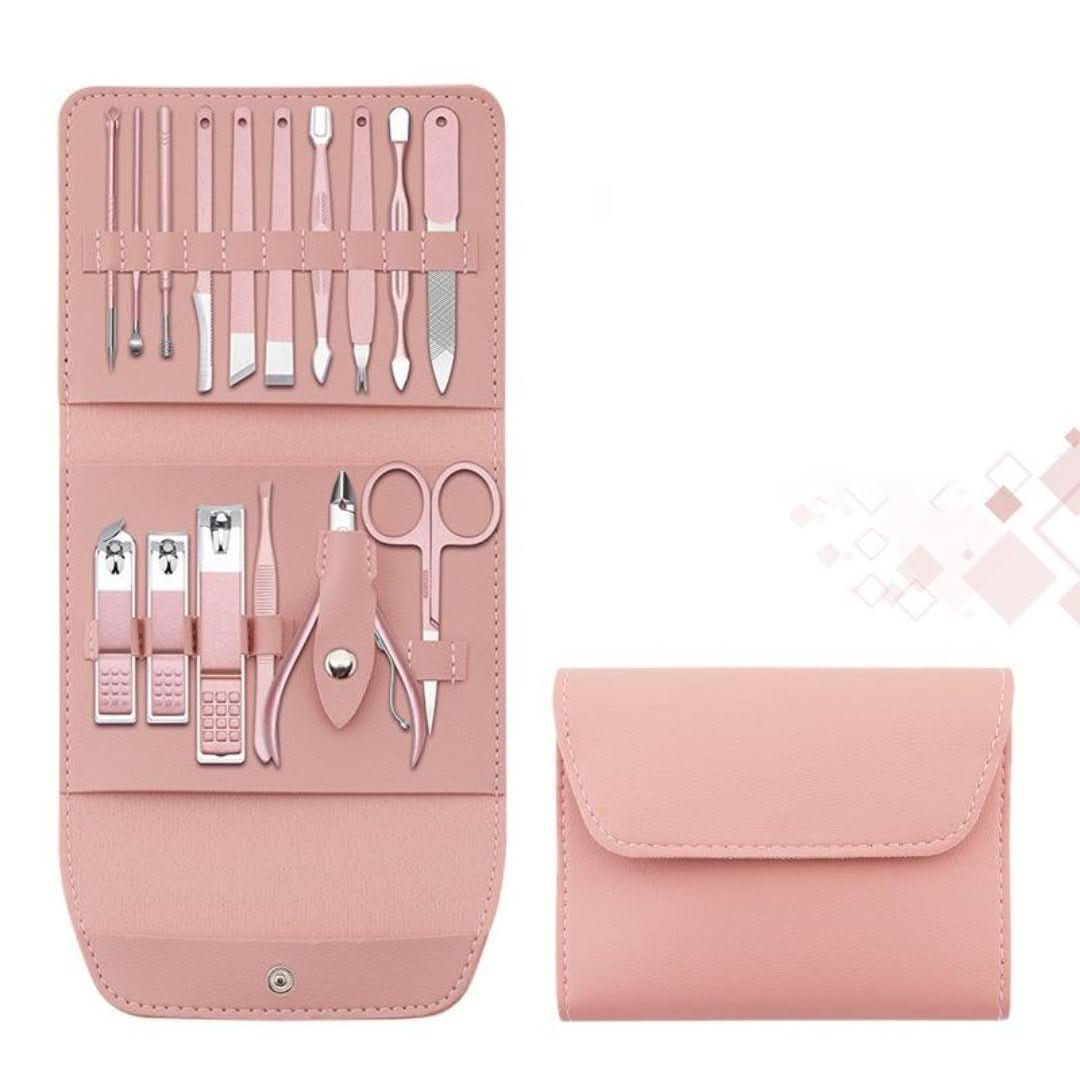 Conjuntos de cortadoras de uñas | Portátil (16 piezas)-Nail clipper set-VyFlair