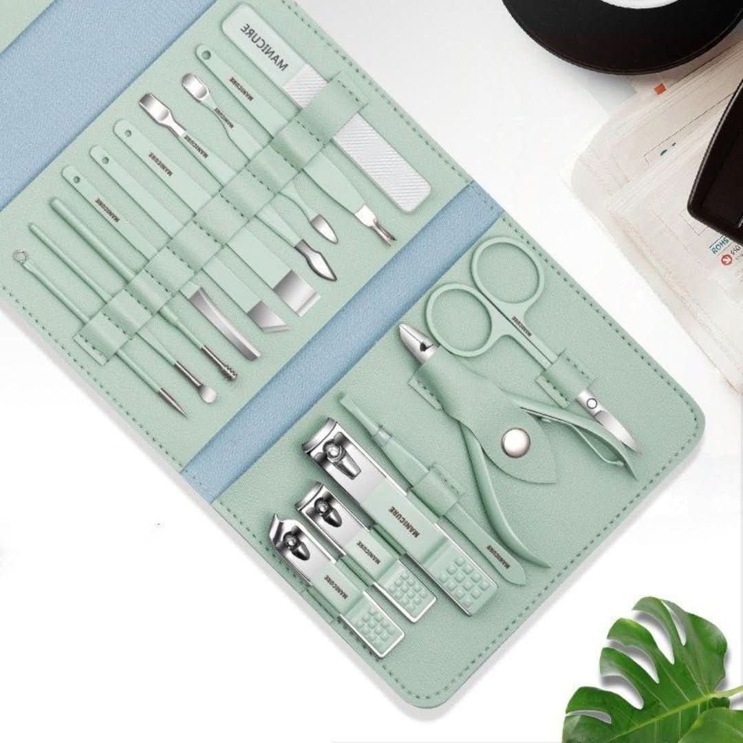 Conjuntos de cortadoras de uñas | Portátil (16 piezas)-Nail clipper set-VyFlair