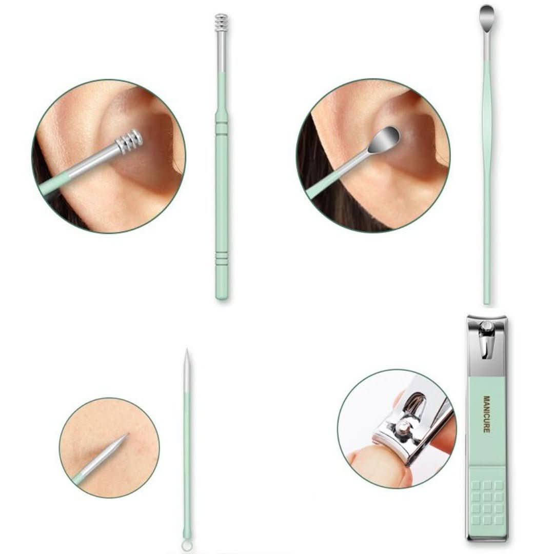 Conjuntos de cortadoras de uñas | Portátil (16 piezas)-Nail clipper set-VyFlair