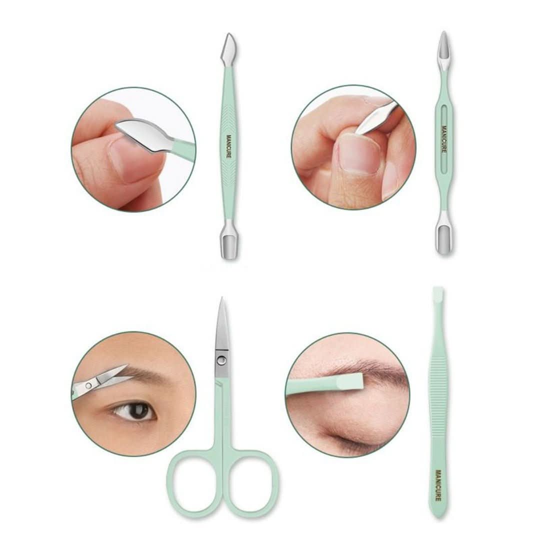 Conjuntos de cortadoras de uñas | Portátil (16 piezas)-Nail clipper set-VyFlair