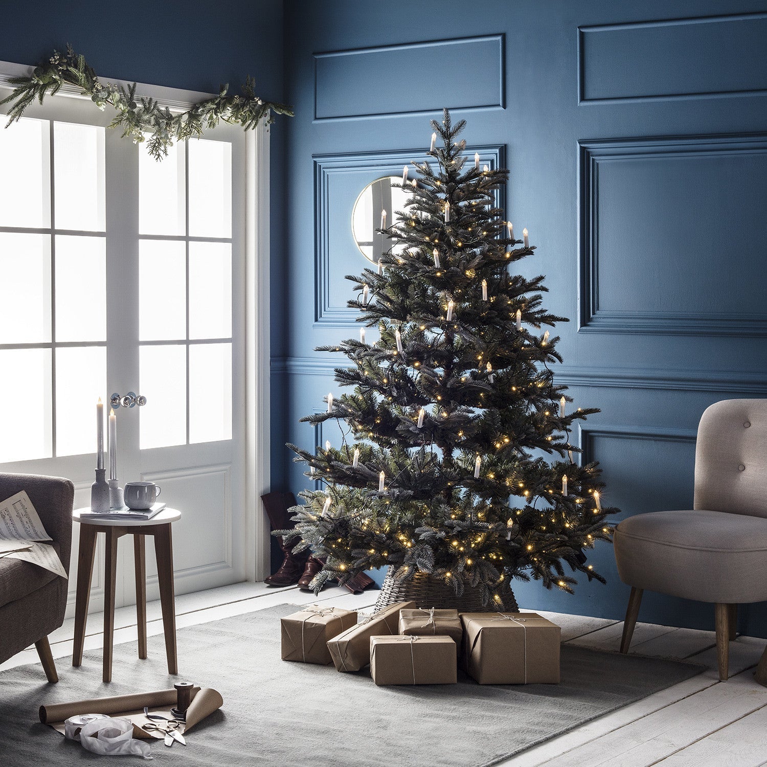 Luces de Vela Blanca Cálida LED – Decoración Navideña Clásica para Árbol