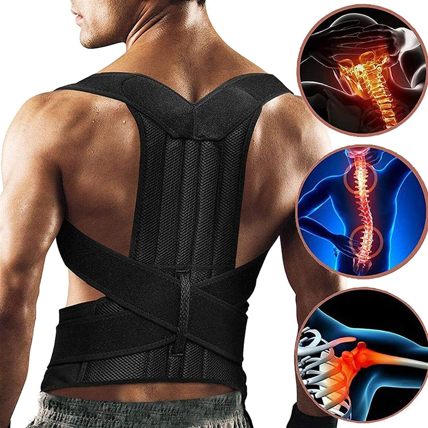 Chaleco Corrector de Postura Ergonómico Unisex Ajustable - VyFlair
