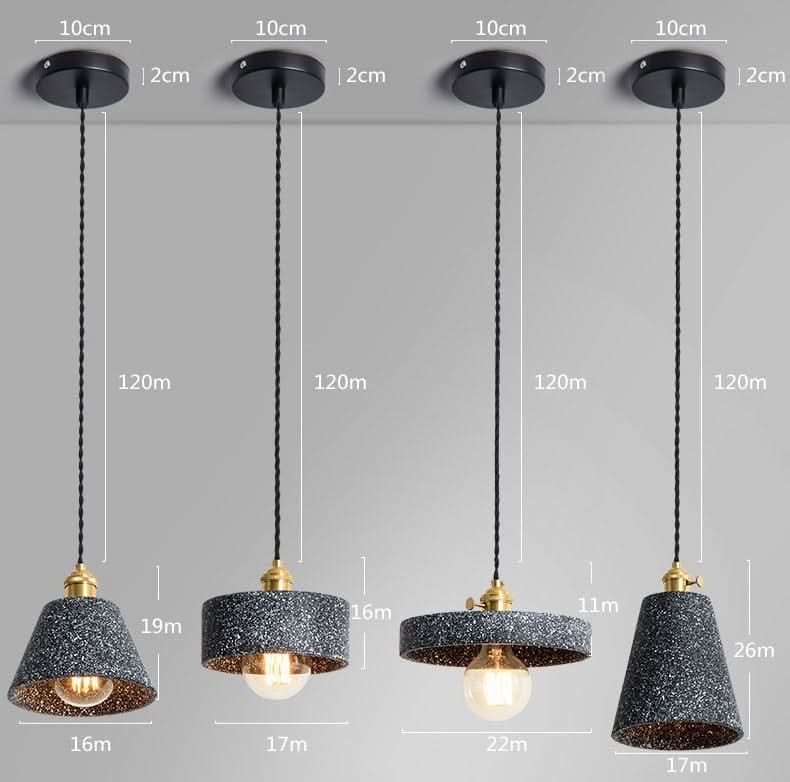 Lumina - Lámparas elegantes de Zément du-Ceiling lamps-VyFlair