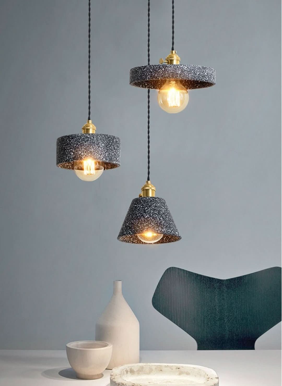 Lumina - Lámparas elegantes de Zément du-Ceiling lamps-VyFlair
