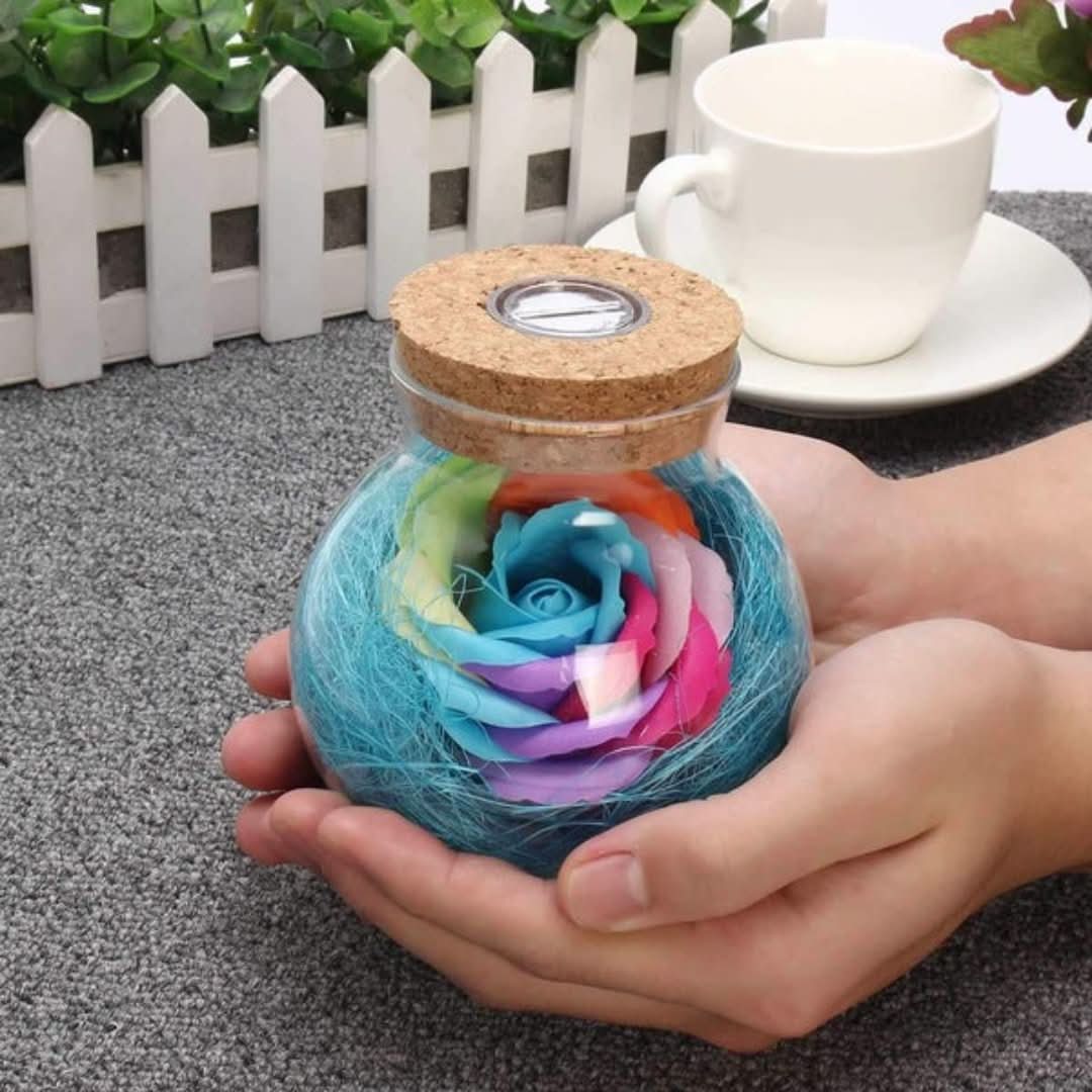 Amor en un frasco - Lifelong Love Rose-Decoration Home-VyFlair