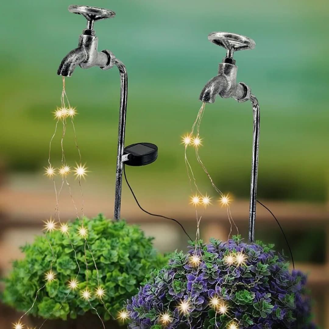 RadiantTap - luces del grifo de riego con energía solar-Outdoor lighting-VyFlair