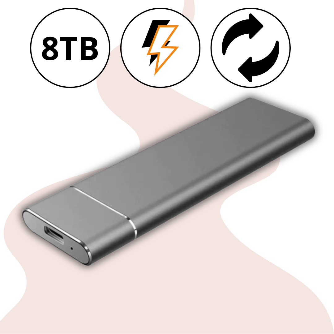 Disco Duro Externo Portátil de 8TB con Alta Velocidad de Transferencia - VyFlair