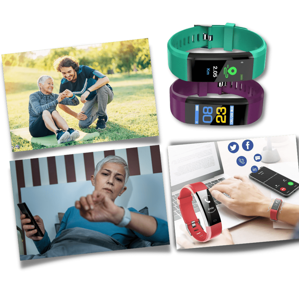 VitaWatch Reloj Inteligente para Mayores con Monitor de Salud - VyFlair