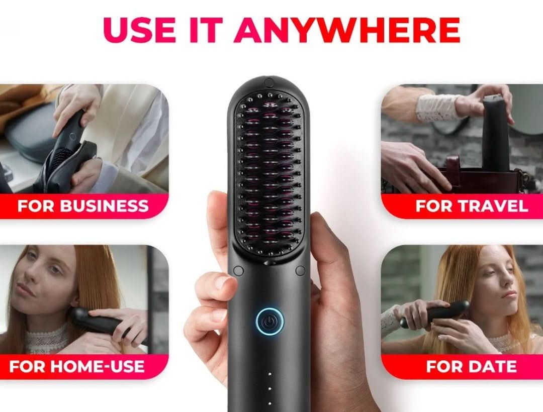 StylerBrush | Ardereta de cabello multifuncional inalámbrica-Hair Straighteners-VyFlair