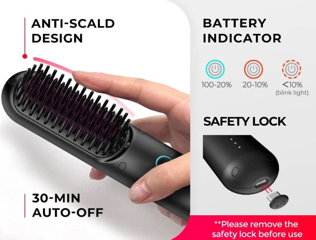 StylerBrush | Ardereta de cabello multifuncional inalámbrica-Hair Straighteners-VyFlair