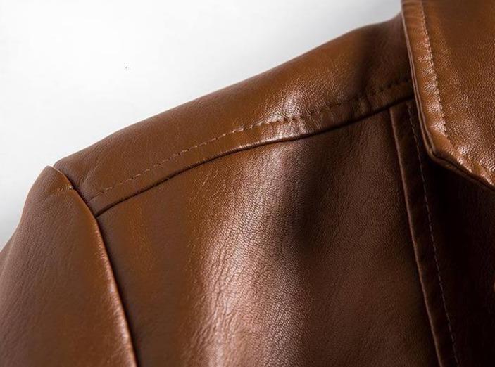 Chaqueta Blazer de Cuero Premium para Hombre de Corte Moderno