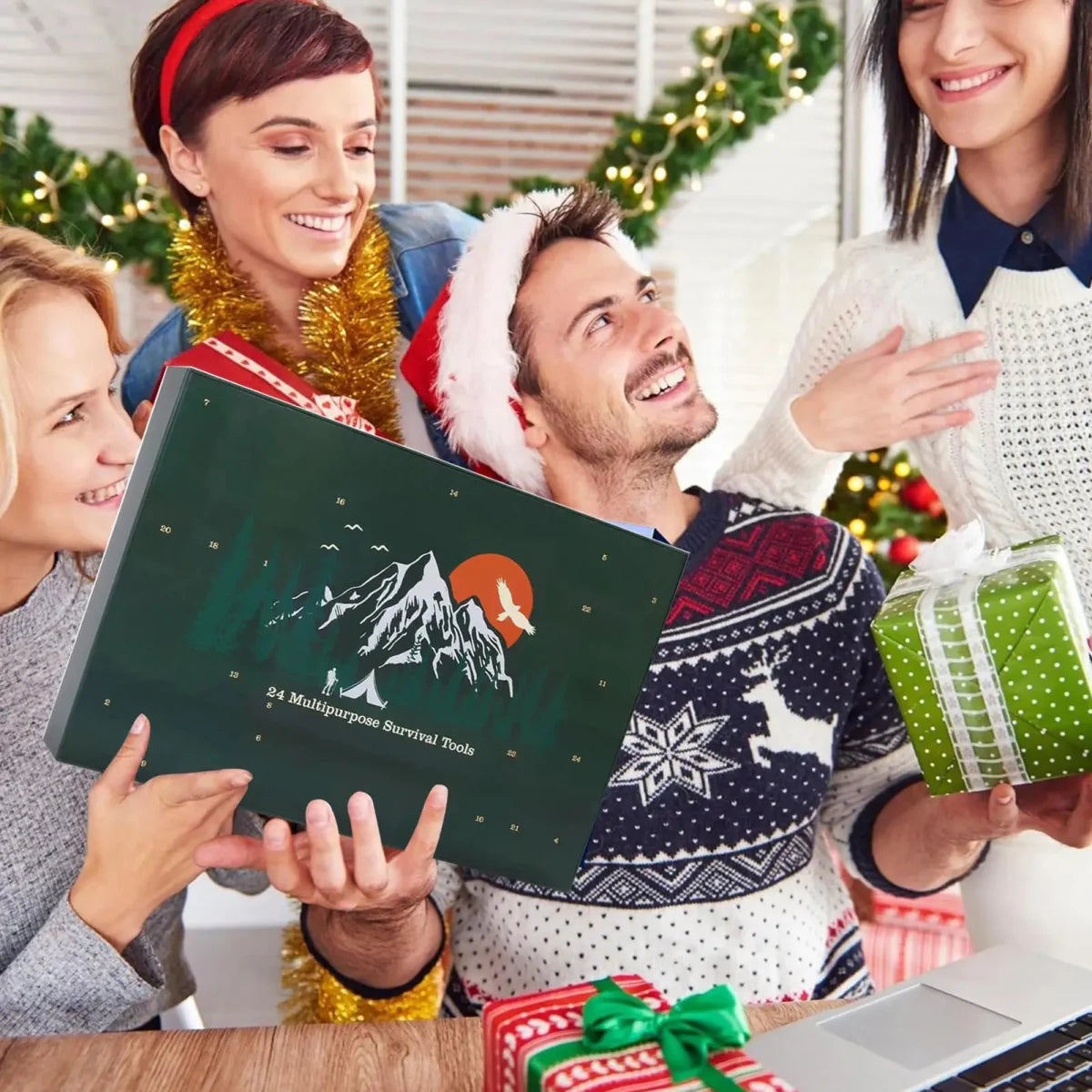 Calendario de Adviento de Supervivencia 2025 | 24 Herramientas de Exterior para Aventureros