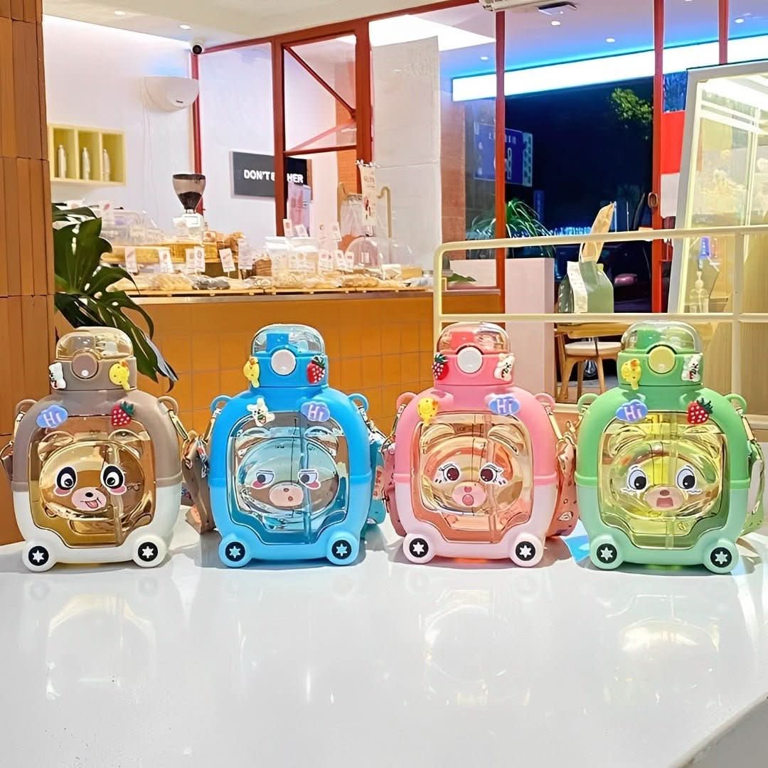 Botella de agua de peluche-Kids Water Bottles-VyFlair