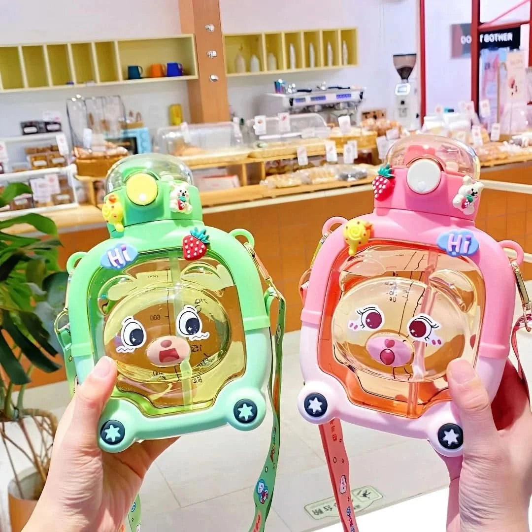 Botella de agua de peluche-Kids Water Bottles-VyFlair