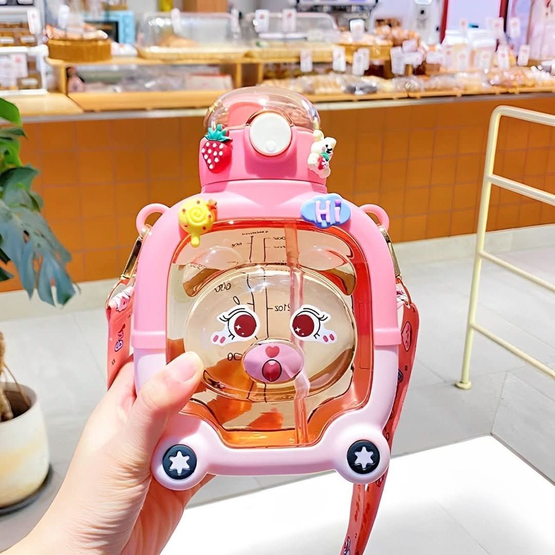 Botella de agua de peluche-Kids Water Bottles-VyFlair