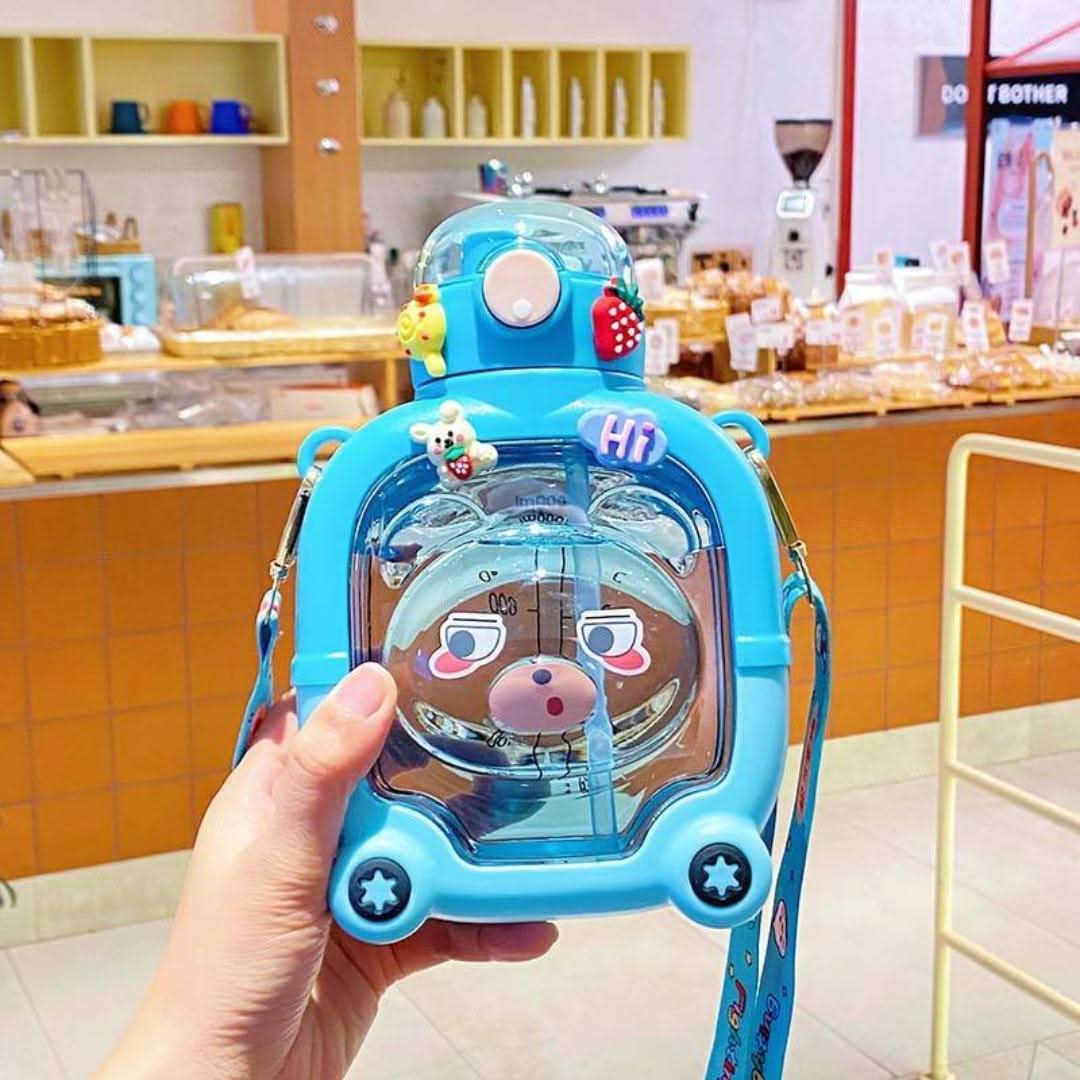 Botella de agua de peluche-Kids Water Bottles-VyFlair