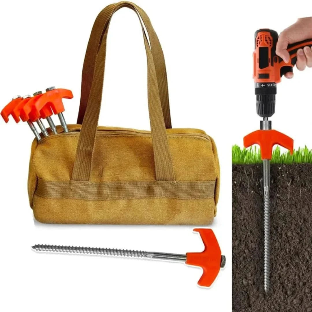 Clavijas de la tienda | Anclas de tierra atornillada-Tent pegs-VyFlair
