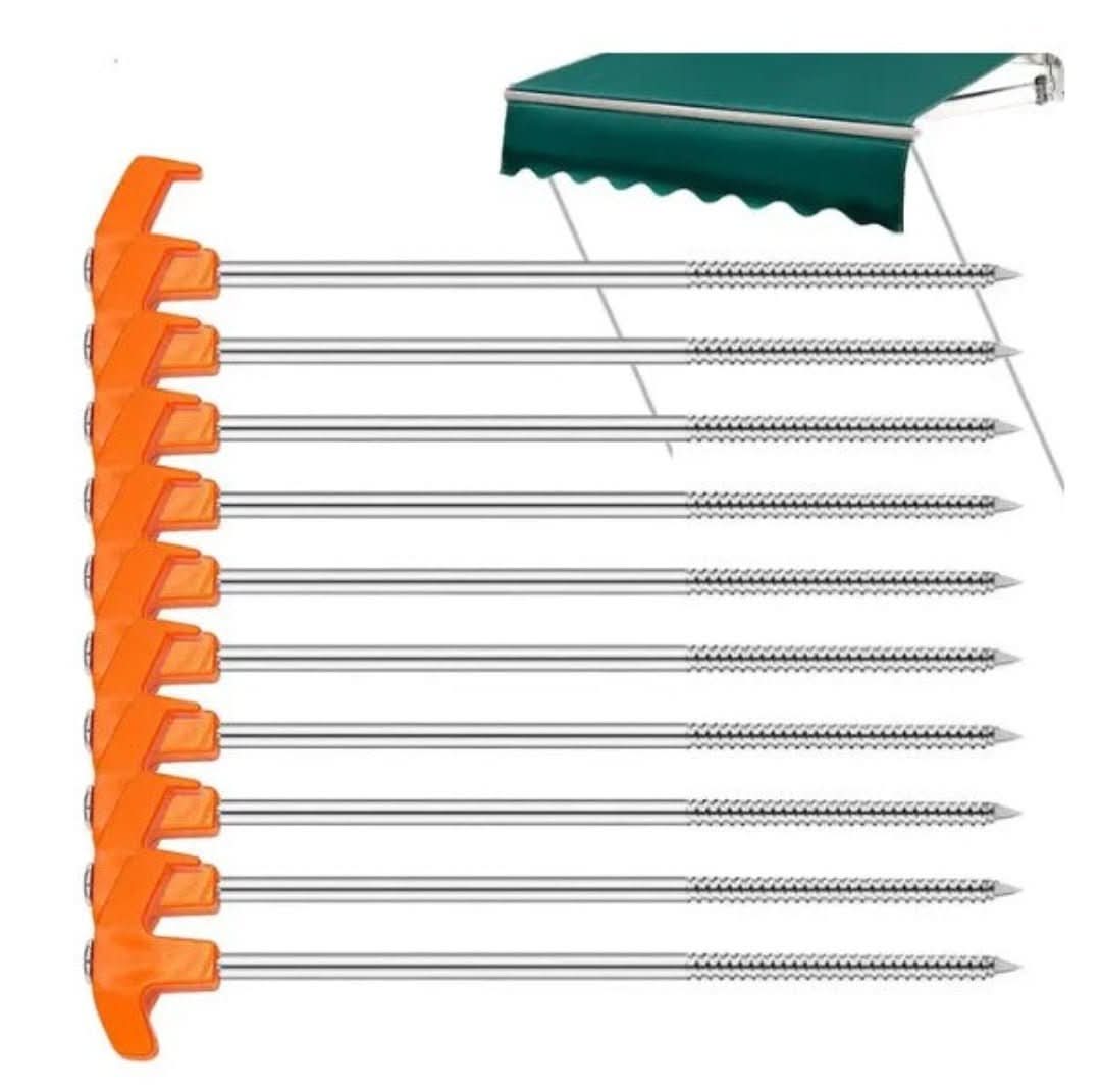 Clavijas de la tienda | Anclas de tierra atornillada-Tent pegs-VyFlair