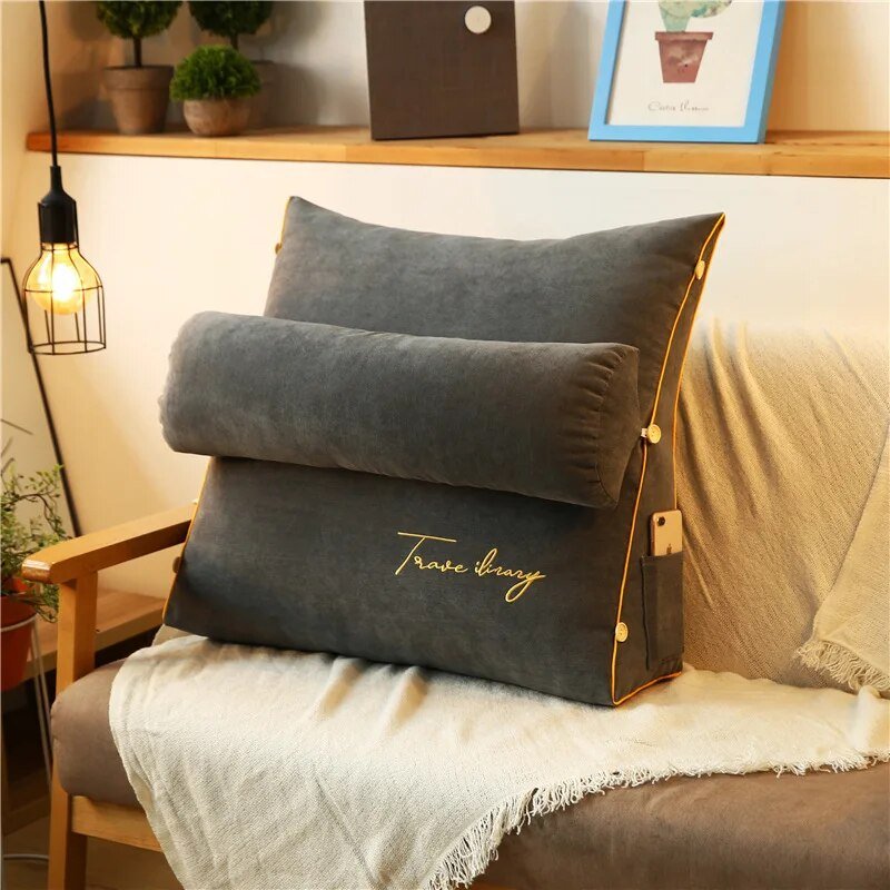 Almohada de Lectura - Respaldo de Lujo Ergonómico - Espuma Viscoelástica - VyFlair