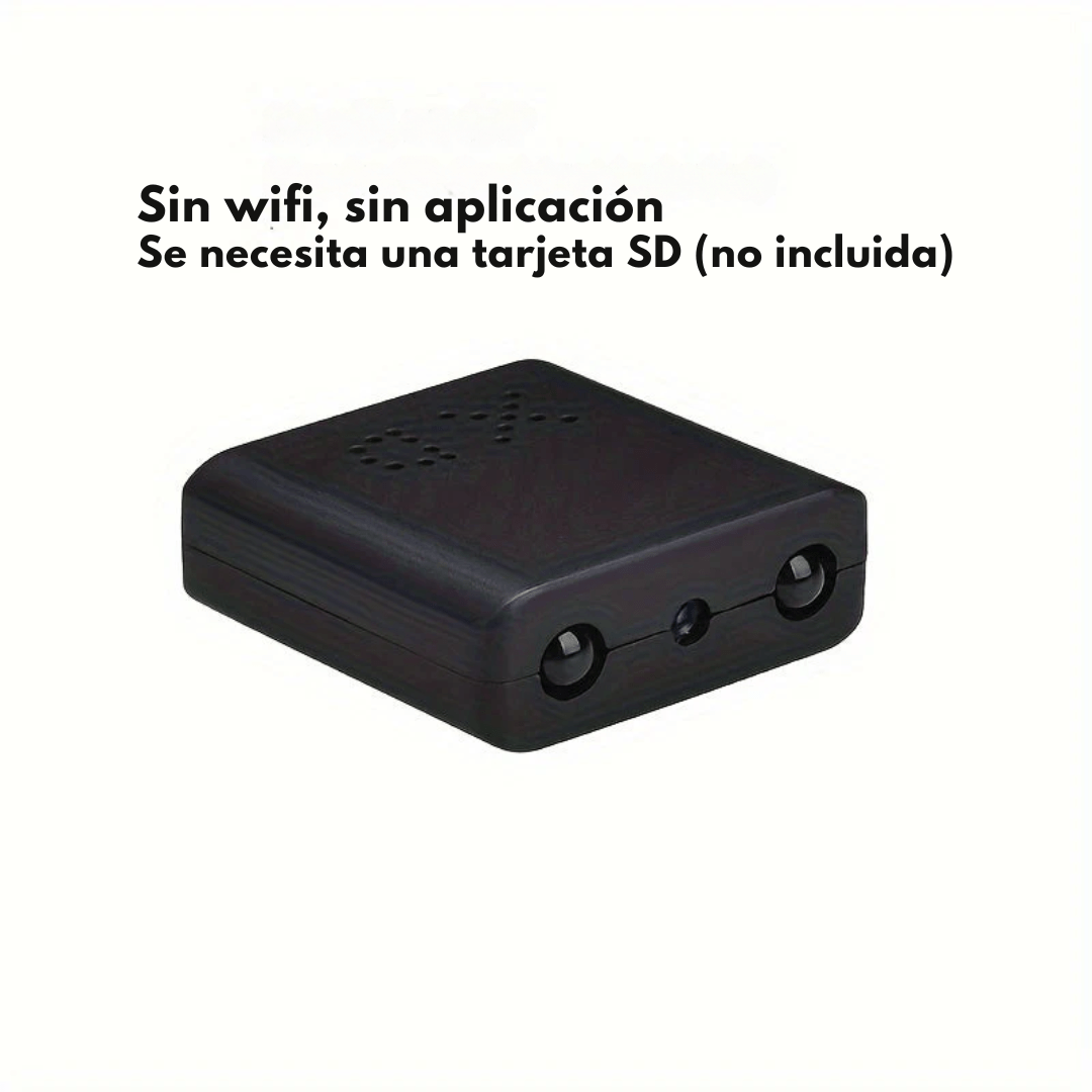 Mini Cámara Full HD Ultra Compacta con Micrófono y Grabación en Bucle | Seguridad 24/7 - VyFlair