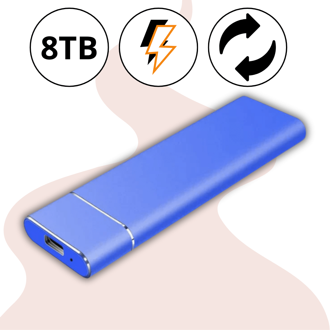 Disco Duro Externo Portátil de 8TB con Alta Velocidad de Transferencia - VyFlair