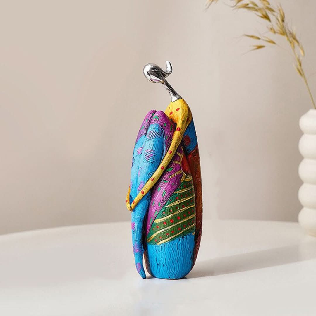 Figura abstracta colorida-decor-VyFlair