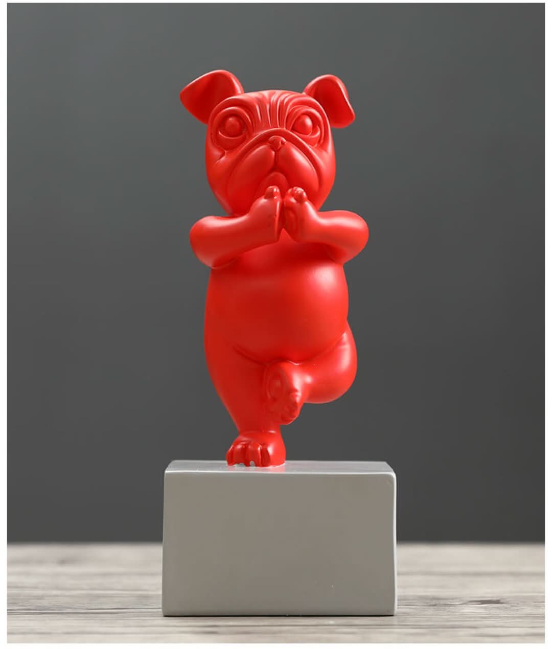 Bulldog de yoga-decor-VyFlair