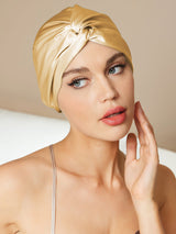 SilkRelax - Gorro de Seda Pura Casual para Sueño Nocturno