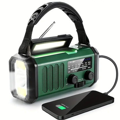SurvivorPro Radio de Emergencia 10.000mAh – Carga Solar y Manual