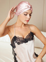 SilkRelax - Gorro de Seda Pura Casual para Sueño Nocturno