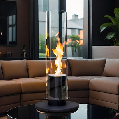 Chimenea Bioetanol de Vidrio para Mesa - Interior - Diseño Moderno
