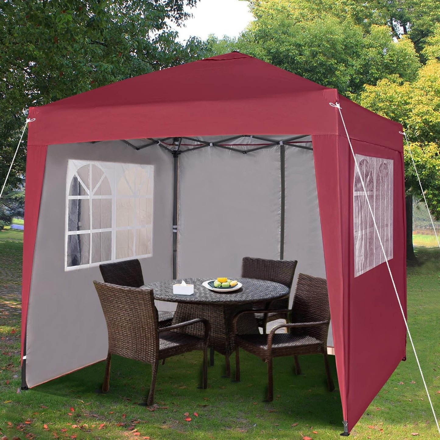 Carpa Gazebo Impermeable Exterior - Paneles Laterales Removibles