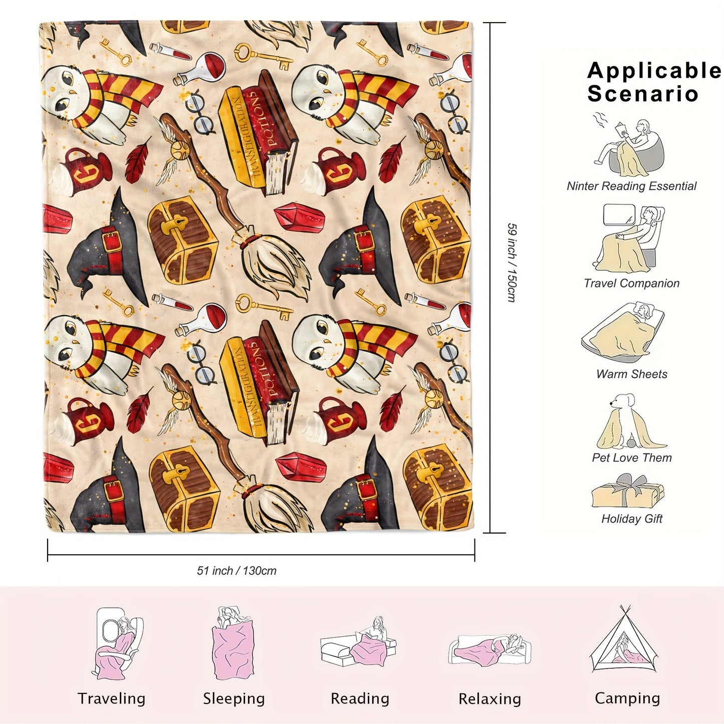 Mantas mágicas de Harry Potter – Para un ambiente encantador en tu hogar