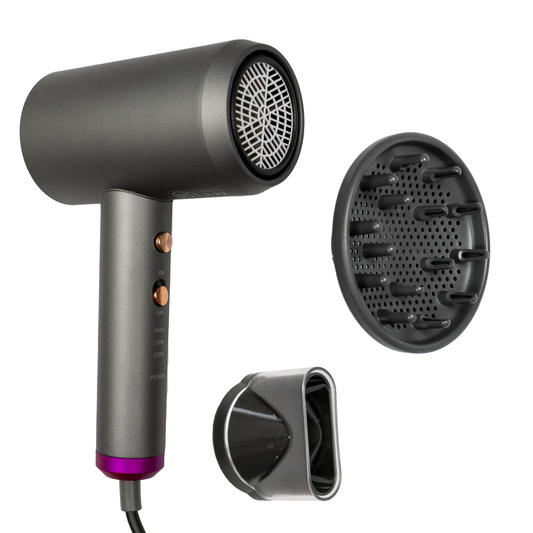 AirFlow Pro - Secador de Pelo Compacto con Difusor y Concentrador