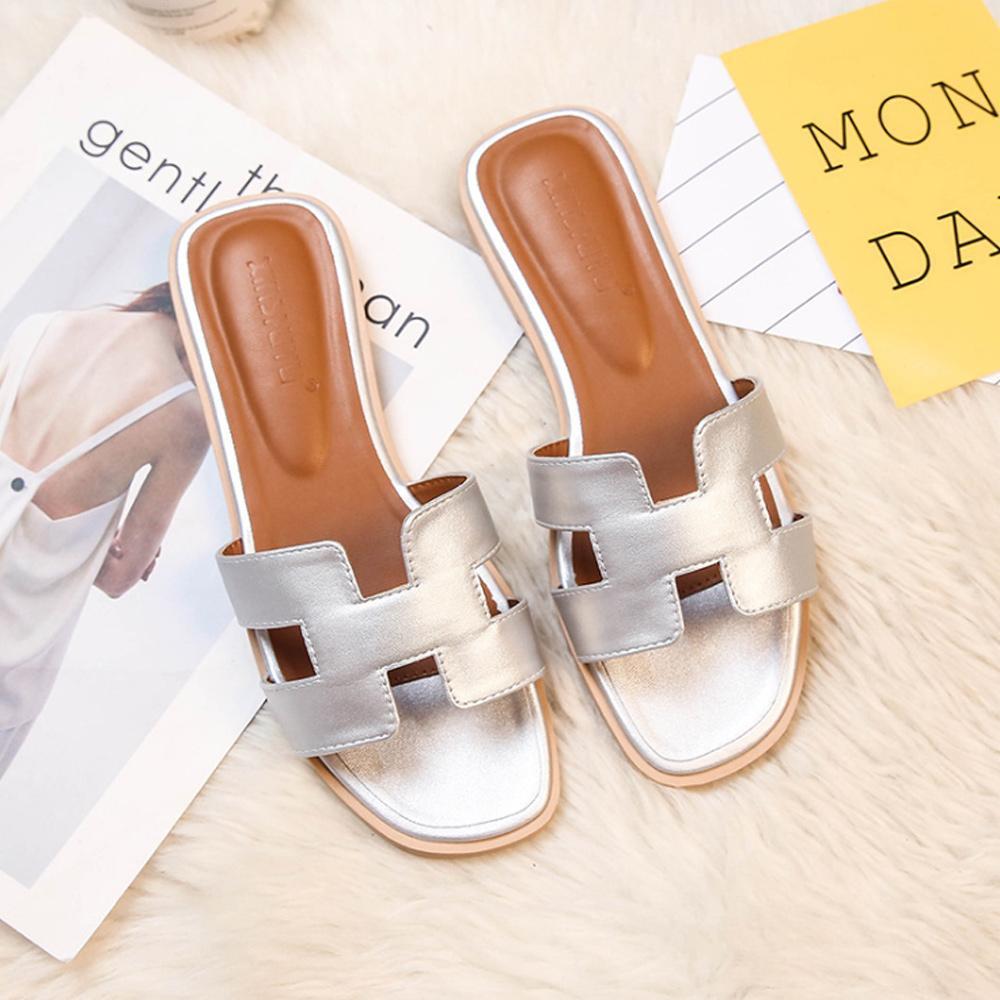 H Sandal | Sandalias de Cuero Modernas Diseño H