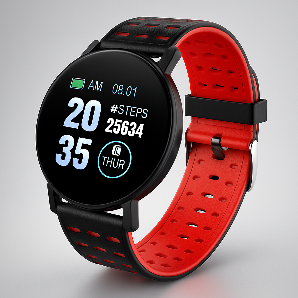 Reloj Inteligente Fitness Impermeable con Monitor de Salud